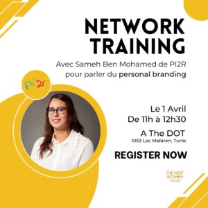 Network training avec Sameh Ben Mohamed de PI2R pour parler du personal branding 